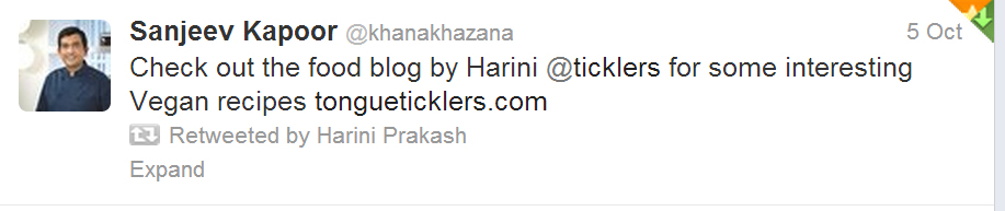 Tongue Ticklers mentioned by Chef Sanjeev Kapoor Tongue Ticklers mentioned by Chef Sanjeev Kapoor